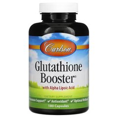 Carlson Labs, Glutathione Booster, добавка с глутатионом, 180 капсул (CAR-04852), фото