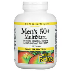 Natural Factors, MultiStart, мультивітаміни для чоловіків віком від 50 років, 120 таблеток (NFS-01573), фото