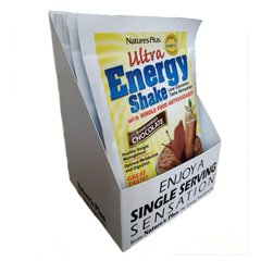 Замінник харчування, смак шоколаду, Chocolate Ultra Energy Shake, Natures Plus, 264 грами (NAP-95943), фото