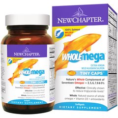 New Chapter, Wholemega, риб'ячий жир, 90 м'яких таблеток (NCR-05005), фото
