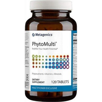 Мультивитамины и минералы, без железа, Phytomulti, Metagenics, 120 таблеток (MET-93330), фото