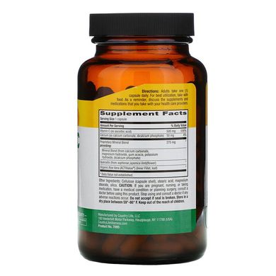 Country Life, Buffer-C pH Controlled, 500 мг, 120 вегетаріанських капсул (CLF-07085), фото