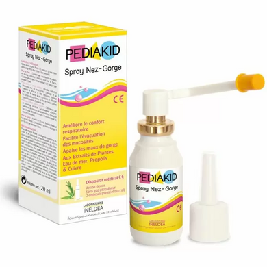 Спрей горло-ніс для дітей, (Spray Nose - Throat), Pediakid, 20 мл (PED-02191), фото