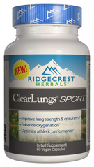 Комплекс для поддержки легких, спорт, Clear Lungs, RidgeCrest Herbals, 60 гелевых капсул (RDH-00138), фото
