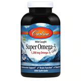 Carlson CAR-01523 Carlson Labs, Wild Caught Super Omega-3 Gems, високоефективна омега-3 з морської риби, 600 мг, 300 капсул (CAR-01523)