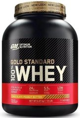 Optimum Nutrition, 100% Whey Gold Standard, сывороточный протеин, шоколад + арахисовая паста, 2270 г (OPN-60534), фото