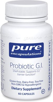 Pure Encapsulations, Пробиотик ЖКТ, Probiotic G.I., 60 капсул (PE-01266), фото