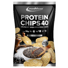 IronMaxx, Protein Chips 40, перець+сіль, 50 г (819515), фото