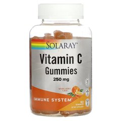 Solaray, Жувальні цукерки з вітаміном C, натуральний апельсин, 125 мг, 60 жувальних цукерок (SOR-83420), фото