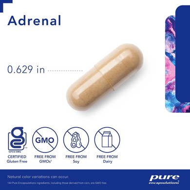 Pure Encapsulations, Підтримка здорової функції надниркових залоз, Adrenal, 60 капсул (PE-00003), фото