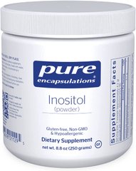 Pure Encapsulations, Инозитол (порошок), Inositol (powder), 250 гр (PE-01129), фото