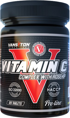 Витамин С с шиповником, Vitamin C with Rose Hips, Vansiton, 120 таблеток (VAN-00001), фото