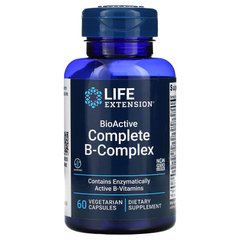 В-комплекс витаминов, BioActive B-Complex, Life Extension, биоактивный, 60 капсул (LEX-19456), фото
