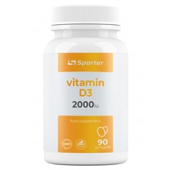 Sporter, Витамин D3, 2000 ME, 90 гелевых капсул (818183), фото