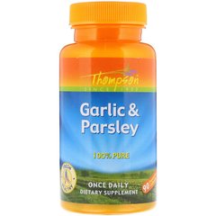 Чеснок петрушка, Garlic & Parsley, Thompson, 90 капсул (THO-19790), фото