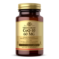 Коэнзим Q10 вегетарианский, CoQ-10, Solgar, 60 мг, 30 кап. (SOL-00935), фото