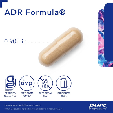 Pure Encapsulations, ADR Formula, Поддержка надпочечников, 60 капсул (PE-00004), фото