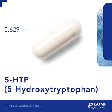 Pure Encapsulations, 5-гідрокситриптофан, 100 мг, 60 капсул (PE-00378), фото