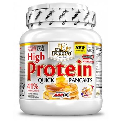 Amix, Mr. Popper´s, High Protein Pancakes, шоколадно-кокосові, 600 г, - 11/22 (817927), фото