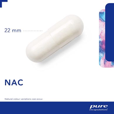 Pure Encapsulations, NAC (N-ацетилцистеїн), 600 мг, 90 рослинних капсул (PE-00189), фото