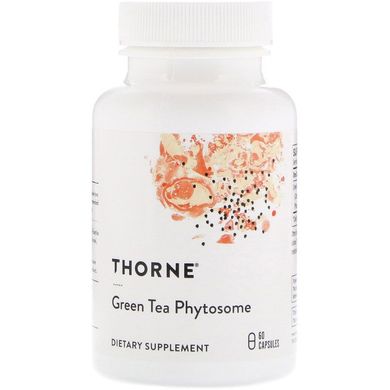 Thorne Research, фітосоми зеленого чаю, 250 мг, 60 капсул (THR-33602), фото