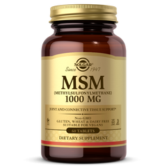 Solgar, МСМ (Метилсульфонилметан), 1000 мг, 120 таблеток (SOL-01734), фото