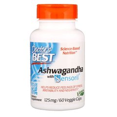 Ашваганда, Doctor's Best, 125 мг, 60 капсул (DRB-00304), фото