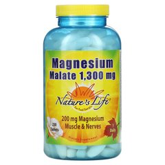 Nature's Life, Малат магния, 1300 мг, 250 таблеток (NLI-00687), фото
