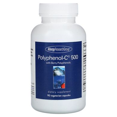 Allergy Research Group, Поліфенол-C 500 з ягідними поліфенолами, 90 вегетаріанських капсул (ALG-77620), фото