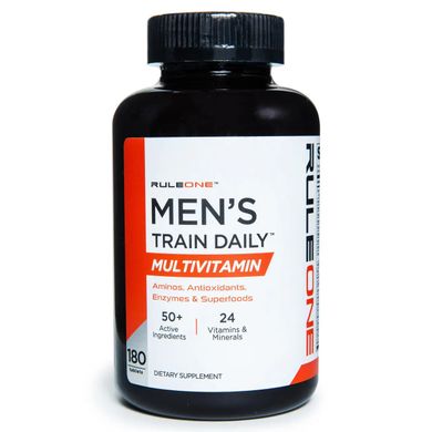 Rule One Proteins, Men's Training Daily, мультивитаминный комплекс для мужчин, 180 таблеток (RUL-00488), фото