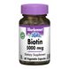 Bluebonnet Nutrition BLB-00447 Біотин (B7) 5000 мкг, Bluebonnet Nutrition, 60 гелевих капсул (BLB-00447) 1