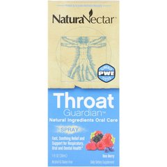 NaturaNectar, Throat Guardian, спрей, «ягідна суміш», 30 мл (NNR-32659), фото