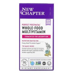 New Chapter, Perfect Postnatal, мультивитамины из цельных продуктов, 96 вегетарианских таблеток (NCR-90057), фото