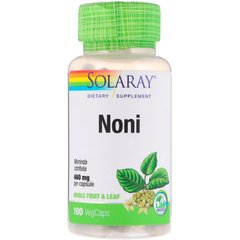 Solaray, Нони, 100 капсул с оболочкой из ингредиентов растительного происхождения (SOR-01416), фото