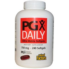 Полигликомплекс (PGX ), Natural Factors, ультра, 750 мг, 240 капсул (NFS-35711), фото