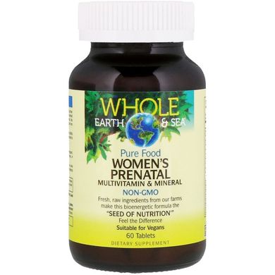 Вітаміни та мінерали для вагітних жінок, Whole Earth & Sea, Natural Factors, 60 таблеток (NFS-35517), фото