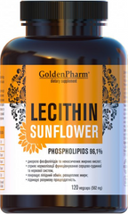 Golden Pharm, Лецитин подсолнечный, 562 мг, 120 капсул (GLF-47135), фото