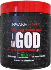 Insane Labz, I am GOD, 25 порций, Apple, 296 г (INL-55012), фото