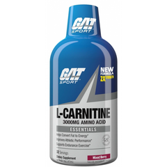 GAT, L-Carnitine 3000 мг - 473 мл - ягодное ассорти (816516), фото
