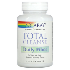Solaray, Полная очистка, Total Cleanse Daily Fiber, 120 капсул (SOR-08361), фото