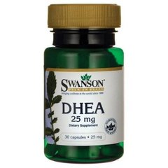 ДГЭА (дегидроэпиандростерон), DHEA, Swanson, 25 мг, 30 капсул (SWV-11244), фото