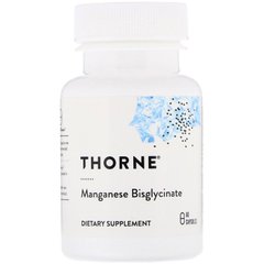 Thorne Research, бісглицинат марганцю, 15 мг, 60 капсул (THR-00373), фото