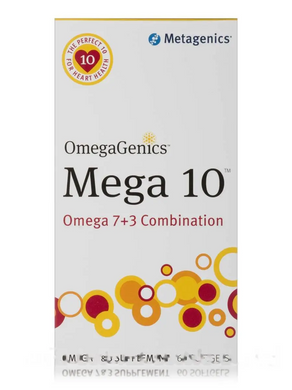 Metagenics, OmegaGenics Mega 10 Omega 7 + 3 Combination, 60 мягких гелей (MET-93558), фото