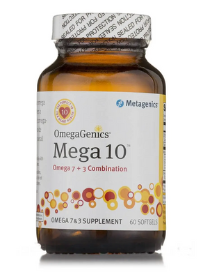 Metagenics, OmegaGenics Mega 10 Omega 7 + 3 Combination, 60 м'яких гелів (MET-93558), фото