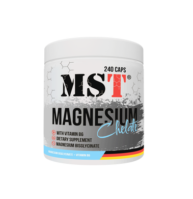MST, Магній хелат + Вітамін B6, 240 капсул (MST-16342), фото