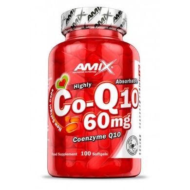 Amix, Коензим Q10, 60 мг, 100 гелевих капсул (819328), фото