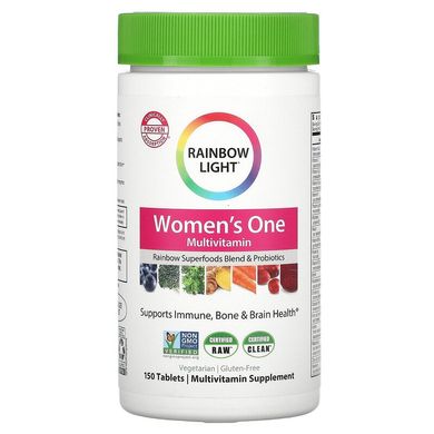 Rainbow Light, Women's One, мультивитамины для женщин, 150 таблеток (RLT-10883), фото