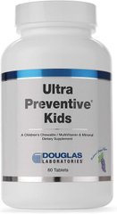 Мультивитамины и минералы для детей, со вкусом винограда, Ultra Preventive Kids, Douglas Laboratories, 60 таблеток (DOU-97747), фото