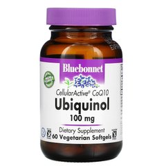 Bluebonnet Nutrition, CellularActive CoQ10, Ubiquinol, 100 мг, 60 вегетаріанських капсул (BLB-00793), фото