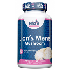 Haya Labs, Lion's Mane, ежовик гребенчастый, 500 мг, 60 капсул (820261), фото
